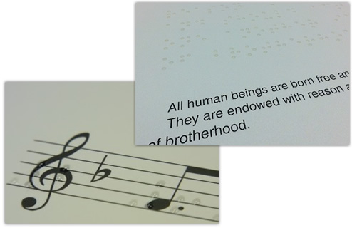 Braille printing technology